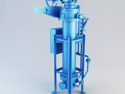 T Type PN pump Low-poly 3D model