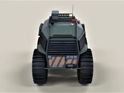 SHERP Ultimate survival machine for zombie apocalypses 3D model