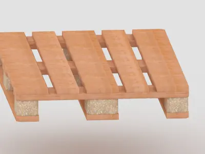 Wood Pallet Free 3D model