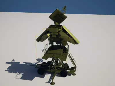 SNR-125 Low Blow Engagement Radar Low-poly 3D model