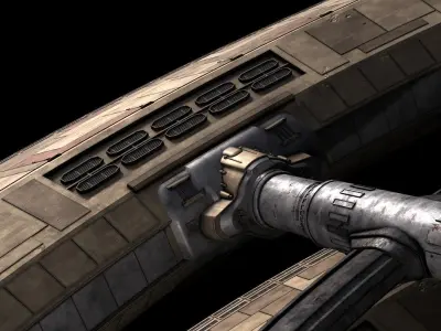 Battlestar Galactica - Ragnar Anchorage 3D model