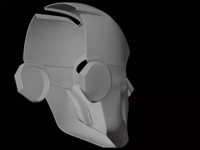 Robot Face Mask 3D Print Model Costume Prop 3D print model