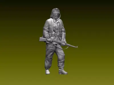 German soldier 3D print model