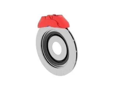  Brake Rotor  Low-poly 3D model