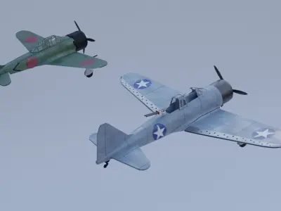 World War 2 Planes 3D model