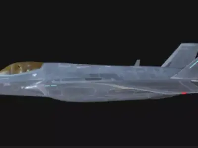 F-35A Lightning II 3D Model of Stealth Multirole Fighter Jet Low-poly 3D model