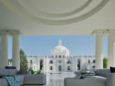 Classic Grand palace house 3D model