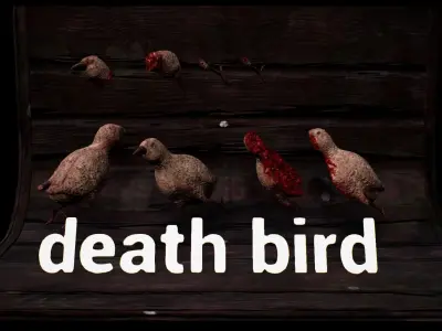 Death animals body parts collection  Low-poly 3D model