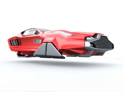 Hover sport car 3D model