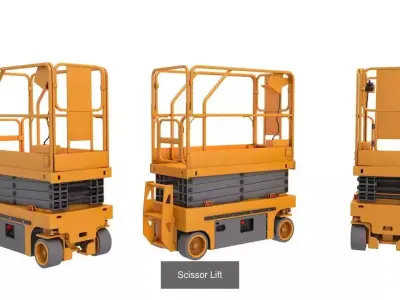 Scissor Lift collection 3D Model Pack