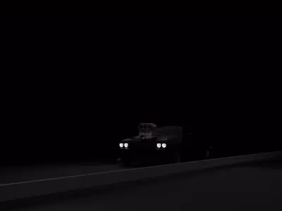 Supercharged Dodge Challenger Free 3D model