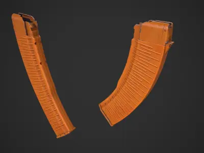 45 Rounds AK Magazine Low-poly 3D model