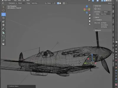 Supermarine Spitfire MK Vb Africa 3D model