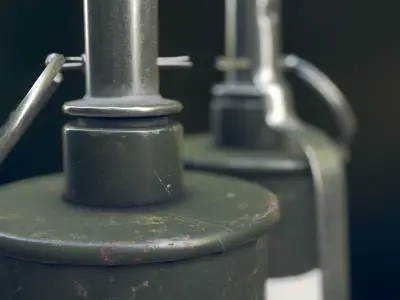 RG 42 Hand Grenade Low-poly 3D model