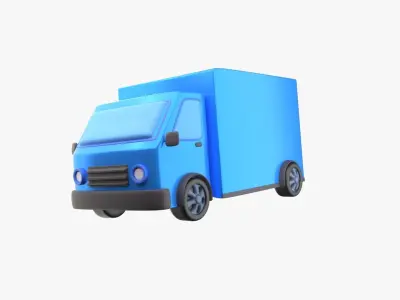 Pickup Van 3D model