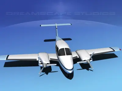 Piper PA-44-180 Seminole V02 3D model