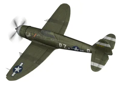 Republic P-47D Thunderbolt - Sweetie - PZ-R 3D model