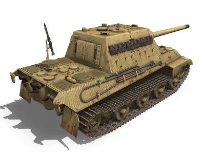 SDKFZ 186 Jagdtiger - 102 - Porsche Production 3D model
