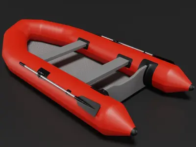 Rescue Boat 3D model