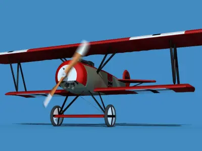Fokker D-VI V12 3D model