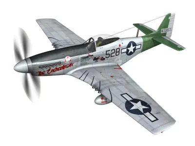 North American P-51D Mustang - The Enchantress 3D model