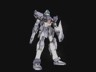 Sparrow Basic Type Gundam Low-poly 3D model