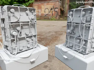 Radio Receiver And Transmitter BC - 1306 Low-poly 3D model