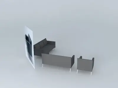 Bene Jason 391 sofa set Free 3D model