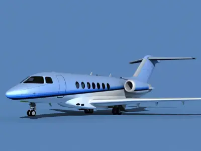 Hawker Siddley 4000 V07 3D model