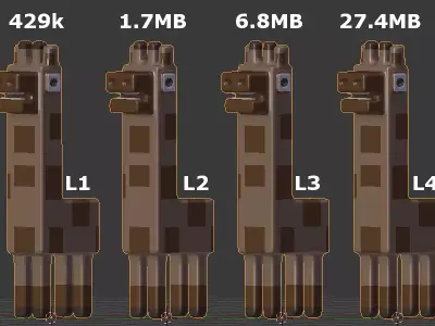 Baby Gee the Giraffe 3D model