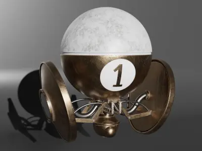 Sci-Fi Drone 3D model 8