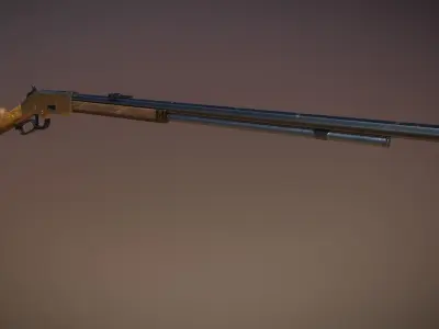 1866 Winchester Low-poly 3D model