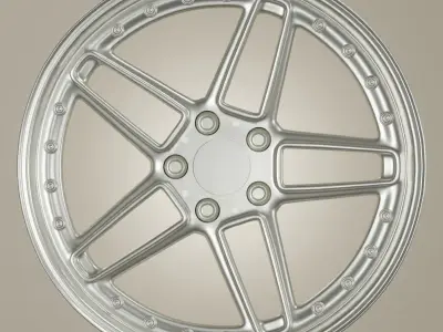 AC Schnitzer Type 2 Style Wheel Low-poly 3D model