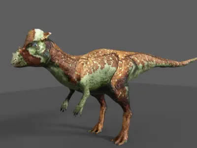 pachycephalosaurus dinosaur 3D model