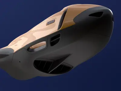 Personal watercraft Low-poly 3D model