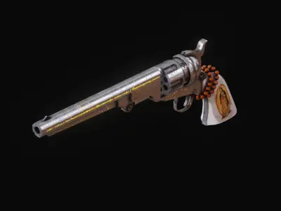 Monster Hunters 666 Cal Revolver Free low-poly 3D model