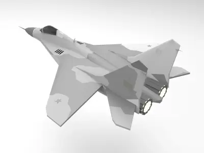Mig 29 Fighter Jet Low Poly Low-poly 3D model