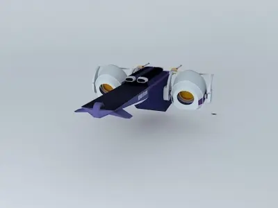 XH Scout Space reconnaissance helicopter class Free 3D model