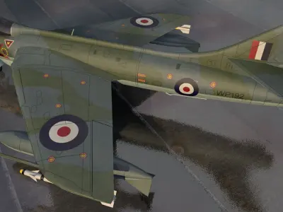 Hawker Hunter F Mk-5 3D model