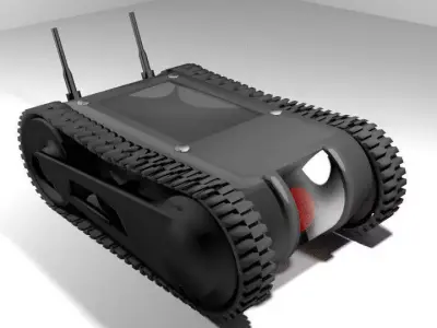 Drone - UGV Robot Tank 3D model