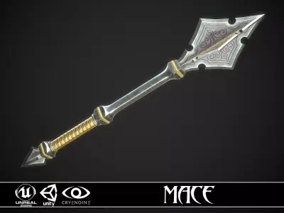 Mace 17 Low-poly 3D model