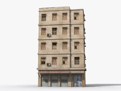 Arab Middle East Building x18 Low-poly 3D model