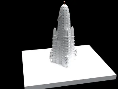 Hotel Attraction 3d Model by Antonio Gaudi 3D model