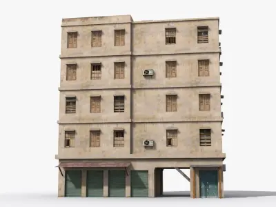 Arab Middle East Building x1 Low-poly 3D model