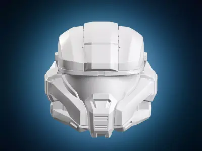 Sci-Fi Super Soldier Helmet 3D print model
