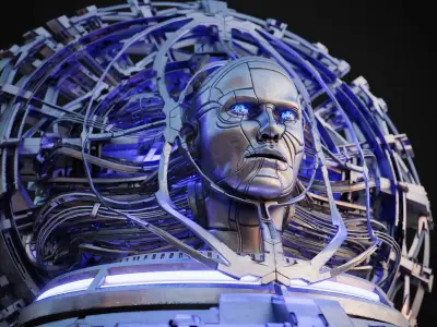 AI Queen Low-poly 3D model