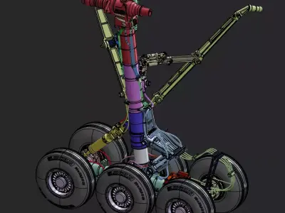 Boeing 777-300ER Landing Gear 3D print model