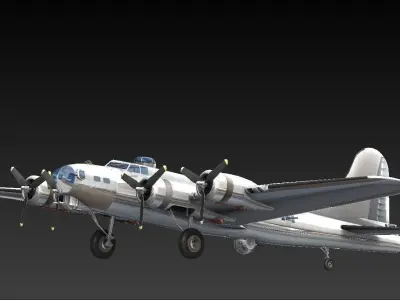 Boeing B-17G Flying Fortress 3D model
