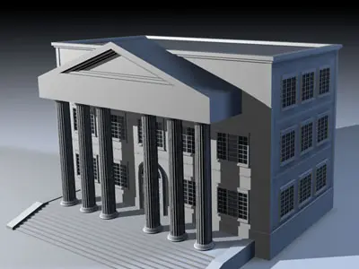 Public building 2 3D model