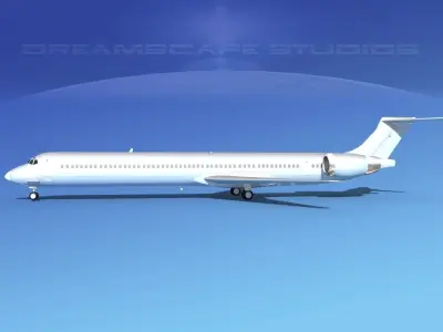 McDonnell Douglas MD-90 Bare Metal 3D model